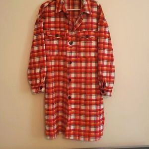 Plaid shirt Jacket Large